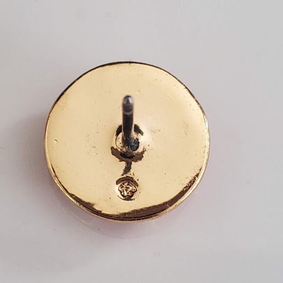 Kate Spade New York Red Enamel and Gold Plate Jewel‎ Bar Geometric Earrings - Picture 3 of 5